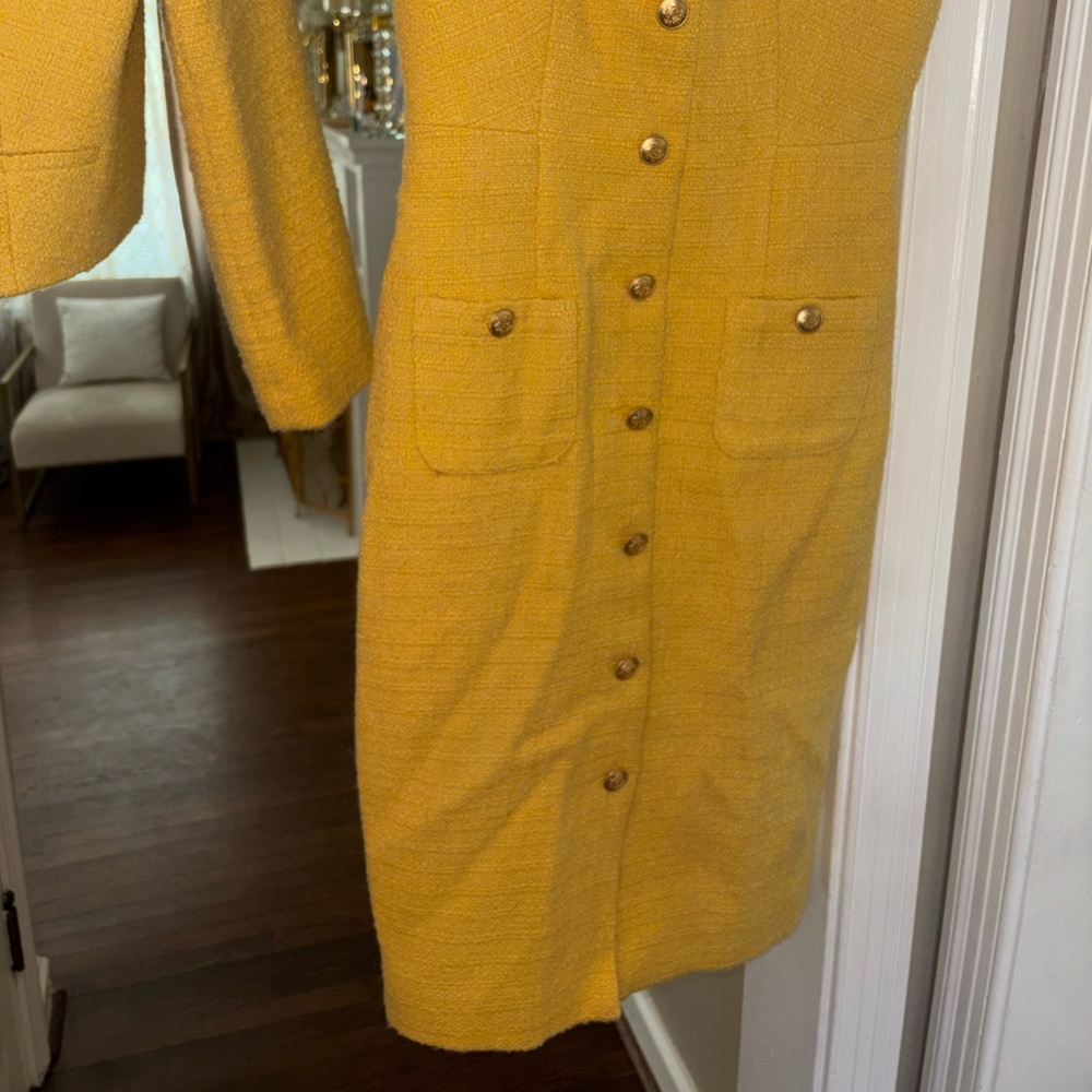 NWT J. Crew Yellow Dress & Jacket Set - Picture 11 of 17